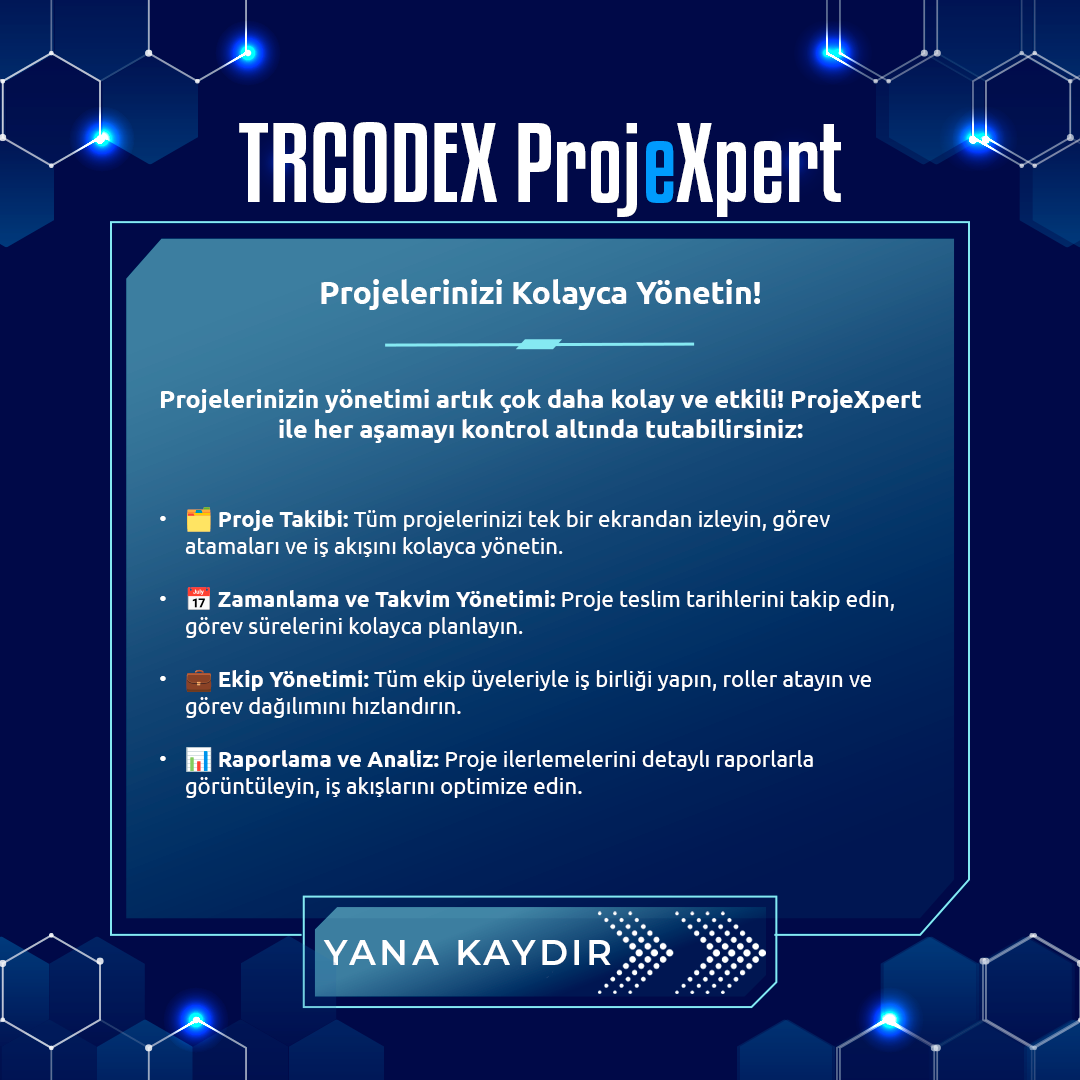 ProjeXpert - Proje Yönetim Sistemi - Görsel 2